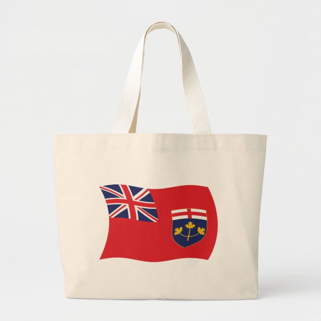 Bolsa de Tote con Bandera de Ontario (Frente)