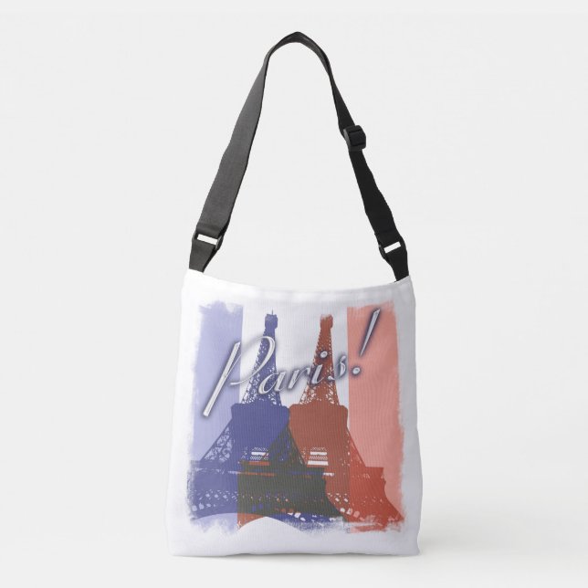Bolsa de Tote con Bandera de París (Anverso)