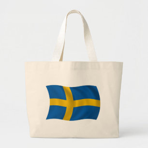 Bolsa de Tote con Bandera de Suecia