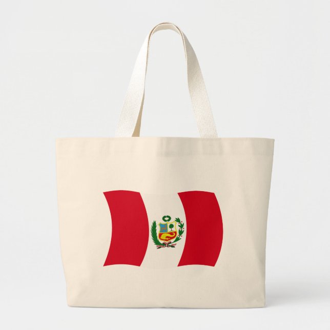Bolsa de Tote con Bandera del Perú (Frente)