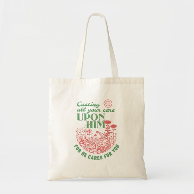 Bolsa de Tote con cita de la Biblia (Frente)