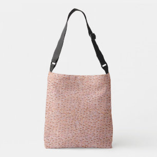 Bolsa de Tote con crocodrilo de cuero rosa pálido,