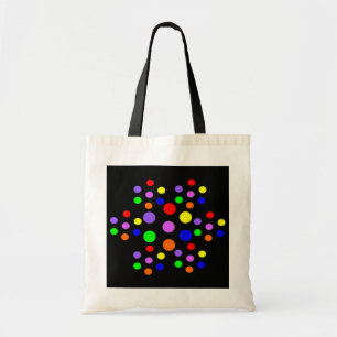 Bolsa De Tote Con Cuadros De Arcoiris Florales