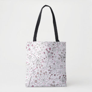 Bolsa de Tote con diseño de abstracto floral