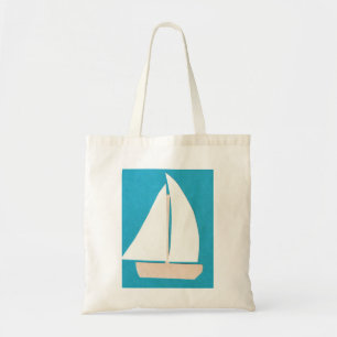 Bolsa de Tote con diseño de barco de vela