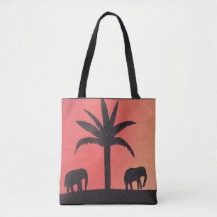 Bolsa de Tote con diseño de elefante