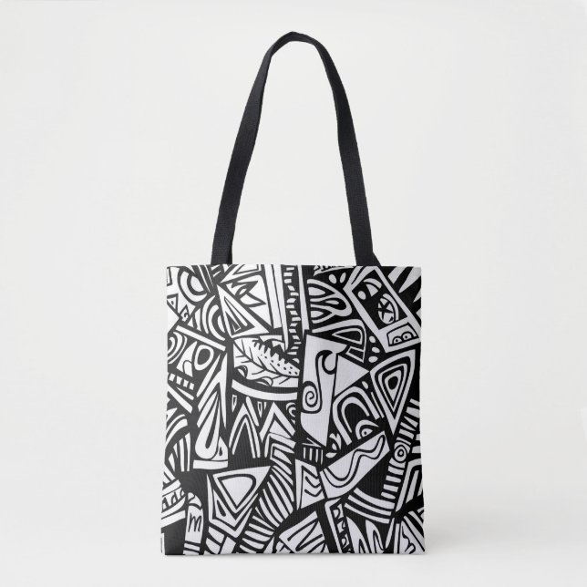 Bolsa de Tote con diseño decorativo - Único (Anverso)