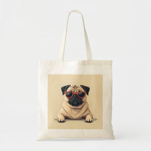 Bolsa de Tote con diseño Pug