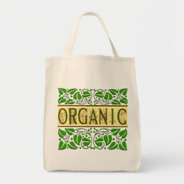 Bolsa de Tote con el lema verde orgánico