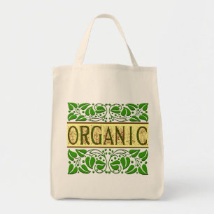 Bolsa de Tote con el lema verde orgánico
