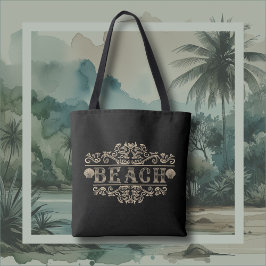 Bolsa de Tote con el logotipo Black & Brown Vintag