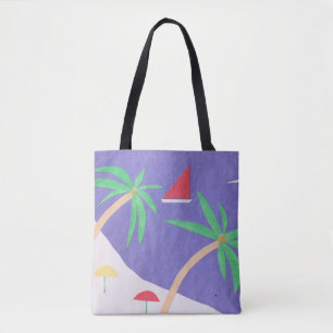 Bolsa de Tote con escena de la isla