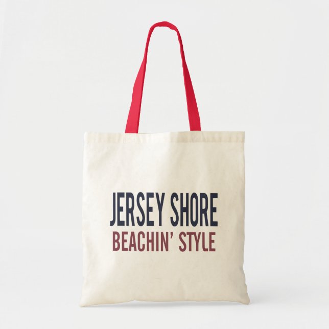 Bolsa de Tote con estilo Zazzle Jersey Shore (Frente)