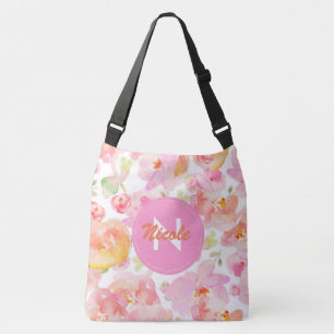 Bolsa De Tote Con Flor De Monograma