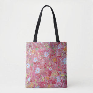 Bolsa de Tote con Floral de morera roja