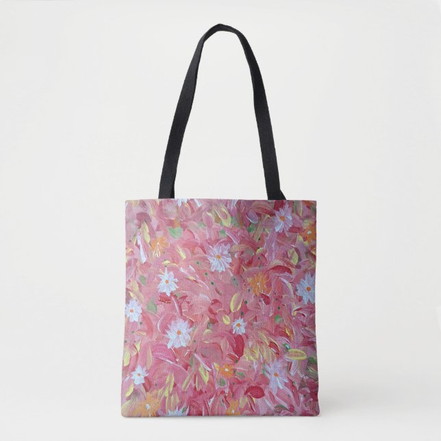 Bolsa de Tote con Floral de morera roja (Anverso)
