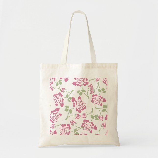 Bolsa de Tote con Floral de verano de estilo retro (Frente)