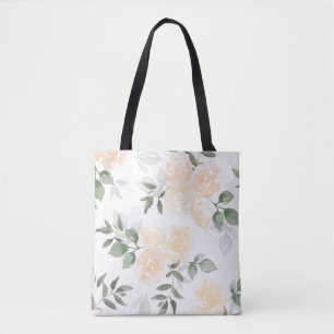 Bolsa de tote con flores de jardín