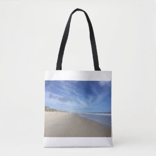 Bolsa De Tote Con Fotos De La Playa De La Baja Mar