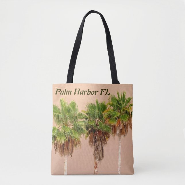 Bolsa de Tote con hombro de tres palmas (Anverso)