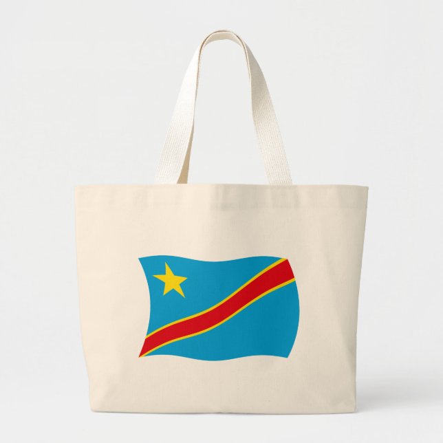 Bolsa de Tote con la bandera de la República Democ (Frente)