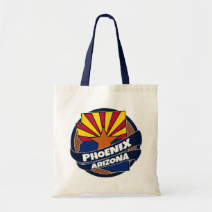 Bolsa de tote con la bandera de Phoenix Arizona