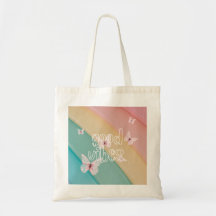 Bolsa De Tote Con Mariposas De Buenos Vibes (No Pa