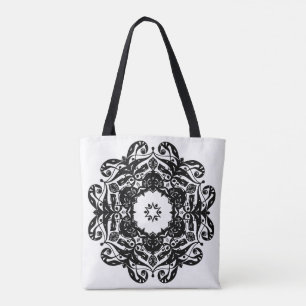 Bolsa de Tote con órganos en blanco y negro