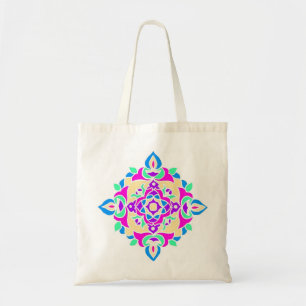 Bolsa de Tote con patrón de Rangoli
