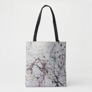 Bolsa De Tote Con Pintado De Cubierta Abstracta Co
