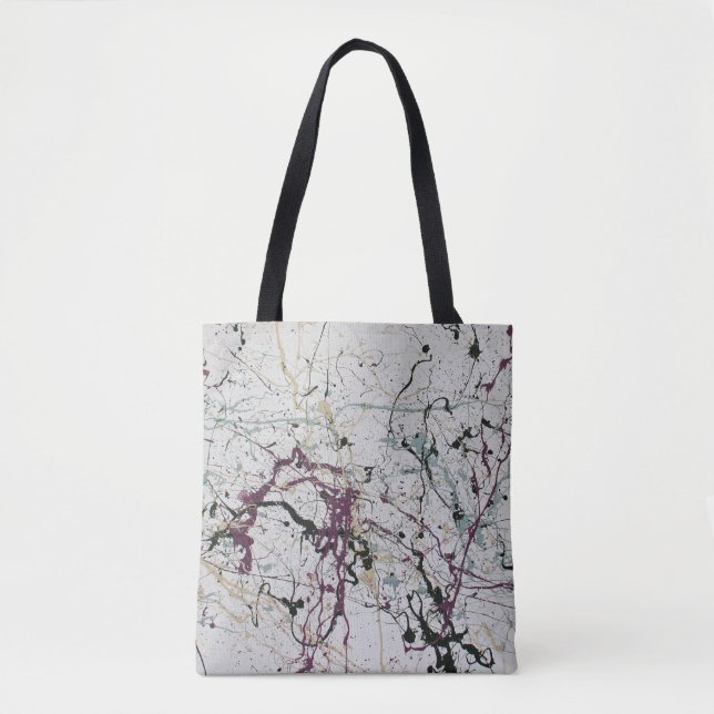 Bolsa De Tote Con Pintado De Cubierta Abstracta Co (Anverso)