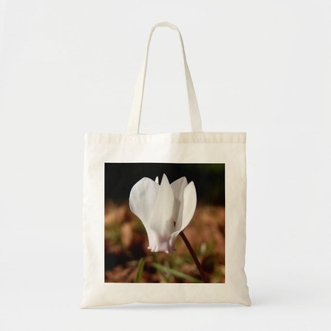 Bolsa De Tote Con Presupuesto De Ciclón Blanco (Frente)