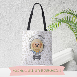 Bolsa de Tote con retrato y nombre del Mascota Per