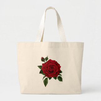 Bolsa de Tote con rosa roja