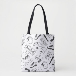 Bolsa De Tote Con Temas De Béisbol