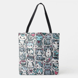 Bolsa De Tote Con Todo Sobre Impresión Adorable Pa