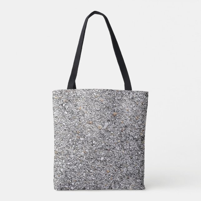 Bolsa de Tote con un diseño de afilado gris (Reverso)