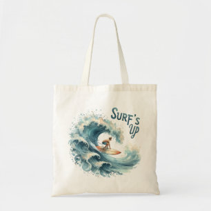 Bolsa de Tote con un gráfico de Surf Up