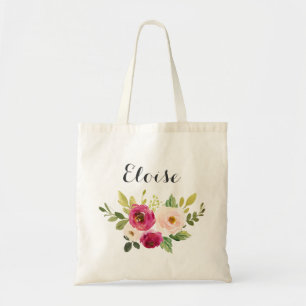 Bolsa de Tote con vegetación floral Rubor personal