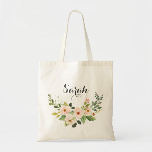 Bolsa de Tote con vegetación floral Rubor personal