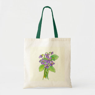 Bolsa de Tote con violetas salvajes