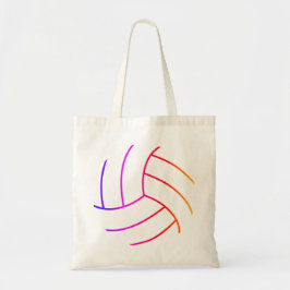 Bolsa de Tote con voleibol de playa divertida y co