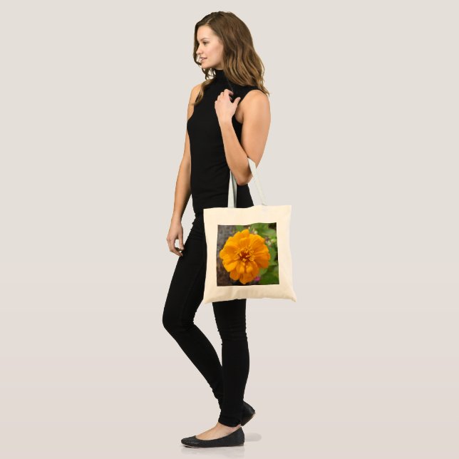 Bolsa De Tote Con Zinnia (Anverso (modelo))