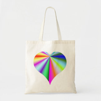 Bolsa De Tote Corazón Crujiente De Arcoiris