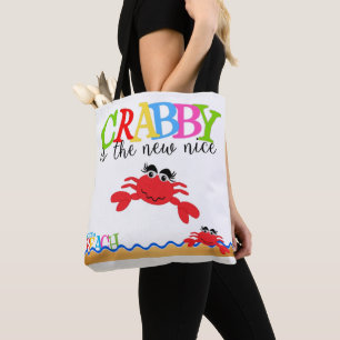 Bolsa De Tote Crabby All-Over-Print, Media