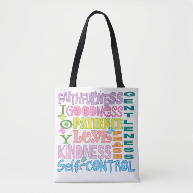 Bolsa de Tote Cristiana del Espíritu Santo Pastel (Anverso)