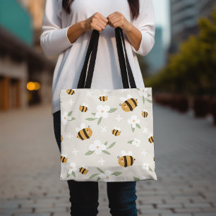 Bolsa De Tote Cute Bumblebee, Bolsa De Tote De Dis