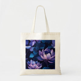 Bolsa De Tote Dark Lotus Floral
