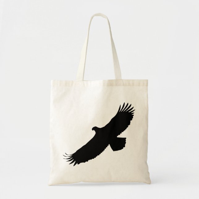 Bolsa De Tote De Águila Volante - Tu Color - Texto (Frente)