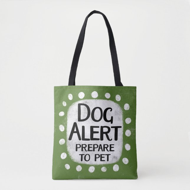 Bolsa De Tote De Alerta De Perro (Anverso)